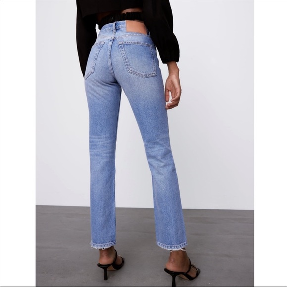 Zara The Truth Slim Jeans in Sky Blue Size 14 - Picture 2 of 14